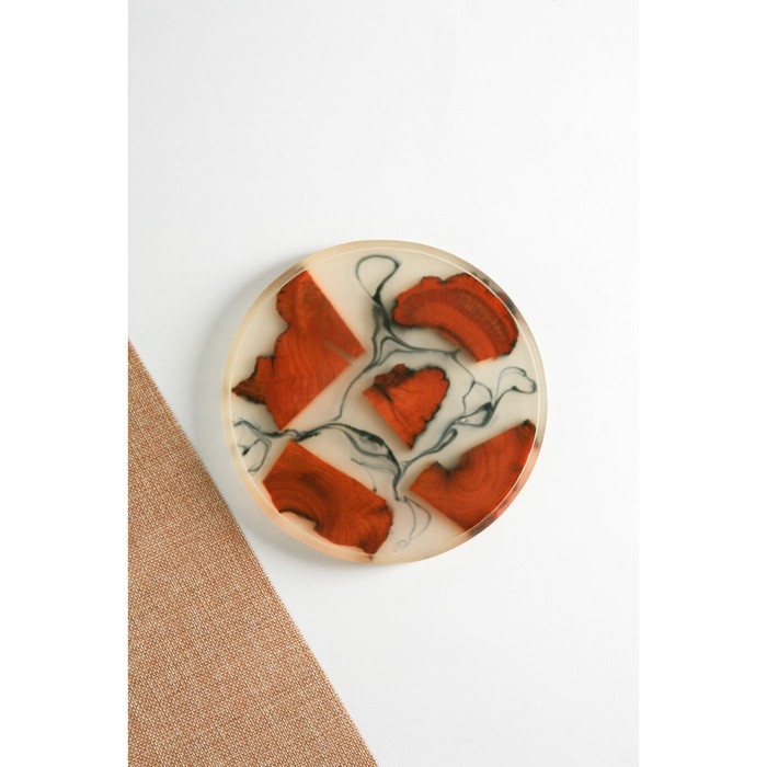 Поднос Majestic, с эпоксидной смолой, d=19,5 см