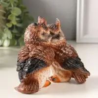 Фигура полистоун "Пара сов" 11х14,5 см