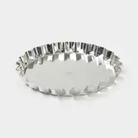 Форма для выпечки, d=26 см, h=2.8 см, жесть, серебристая