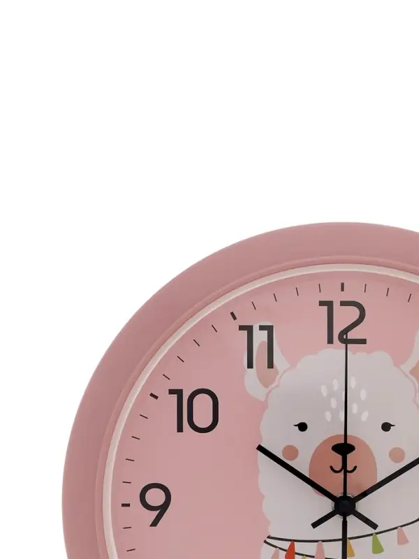 Часы настенные  Часы настенные "Альпака", детские, плавный ход,  d=29см, розовые