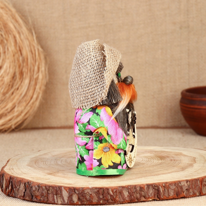 Оберег Оберег "Домовой с подковой", 15-16 см