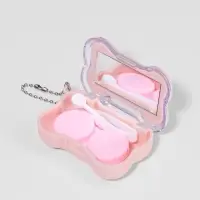 Набор для контактных линз, в футляре с зеркалом, 4 предмета, цвет МИКС