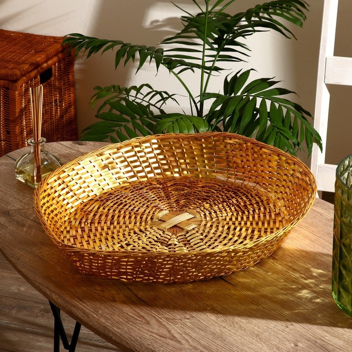 Корзинка для фруктов Корзинка для фруктов "Зиннур" алюминий, 47х46х8 см