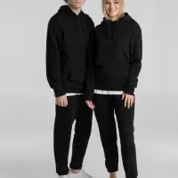Толстовка с капюшоном унисекс Hoodie, черная, размер XS
