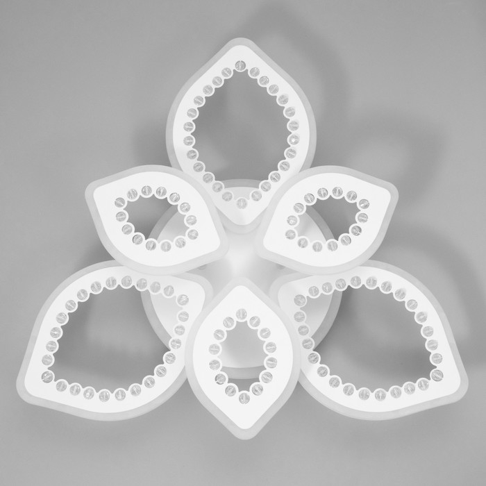 Люстра с ПДУ Люстра с ПДУ "Алина" LED 150Вт 3000-6000Вт RGB белый 60х60х13,5см BayerLux