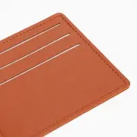 Картхолдер, на 6 карт, отделение для купюр, рыжий