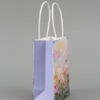 Пакет подарочный &laquo;Нежные цветы&raquo;,10 х 15 х 6 см