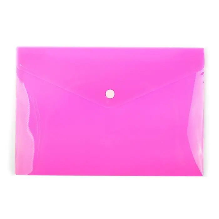 Папка-конверт на кнопке Calligrata, А5, 180 мкм, рифлёная, МИКС