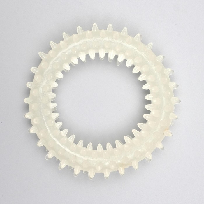 Игрушка для собак, светящаяся в темноте, Игрушка для собак, светящаяся в темноте, "Кольцо с шипами", 9 см