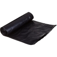 Мешки для мусора ПВД 120л 60мкм 10шт/рул чрн 70х90см с завяз Luscan