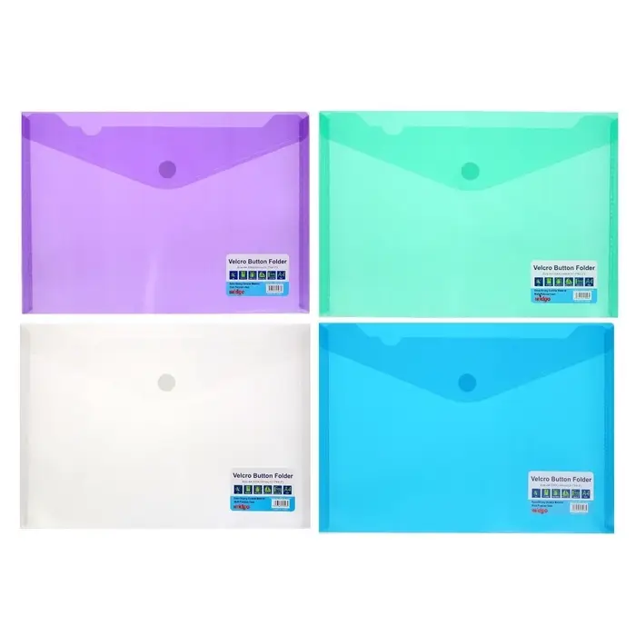 Папка А4, на липучке, горизонтальная, МИКС