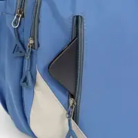 Рюкзак школьный на молнии, с отделами, карманами, размер 31&times;18&times;44 см, голубой