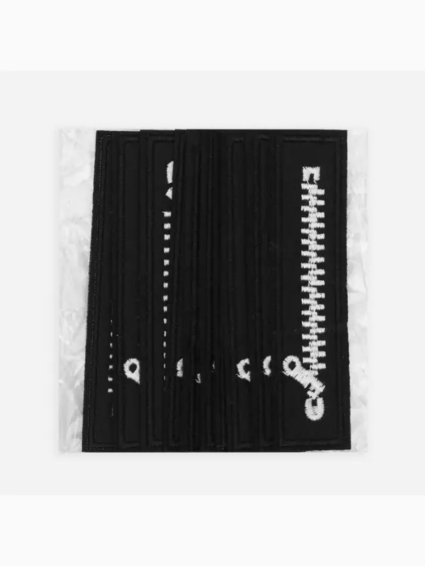 Термоаппликация «Молния», 10×2.5 см, чёрная, белая Термоаппликация «Молния», 10×2.5 см, чёрная, белая