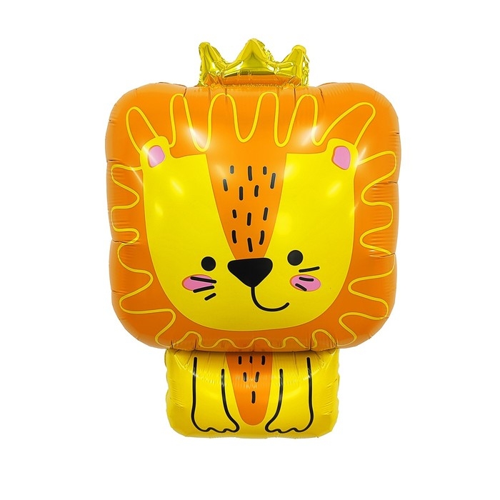 Шар фольгированный 32 Шар фольгированный 32" «Львёнок», фигура, инд.упаковка