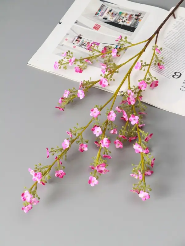 Цветы искусственные "Вероника Георгия" 92 см, розовый