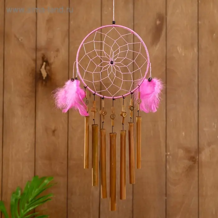 Музыка ветра Музыка ветра "Ловец снов" бамбук 16х1х55 см МИКС