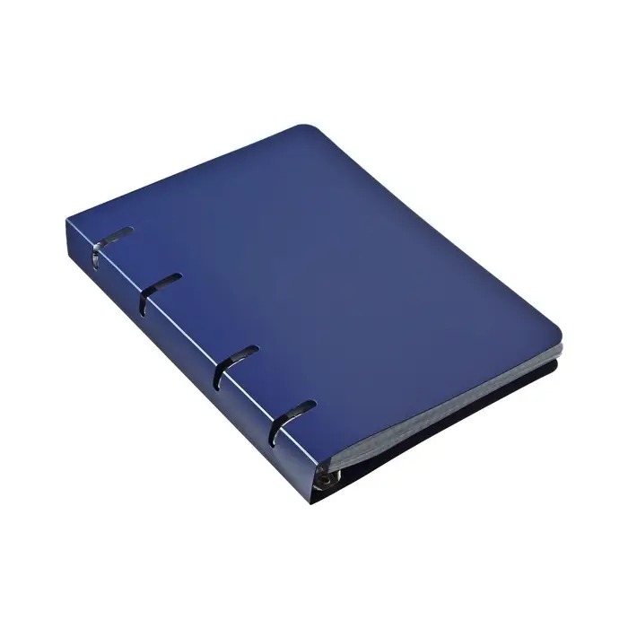 Тетрадь на кольцах Calligrata A5, 120 листов, в клетку, пластиковая обложка, блок офсет, синяя