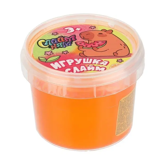 Слайм &laquo;Капибара&raquo;, оранжевый