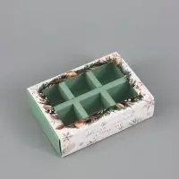 Коробка для 6 конфет &laquo;Желаю счастья&raquo;, 13.7&times;9.8&times;3.8 см
