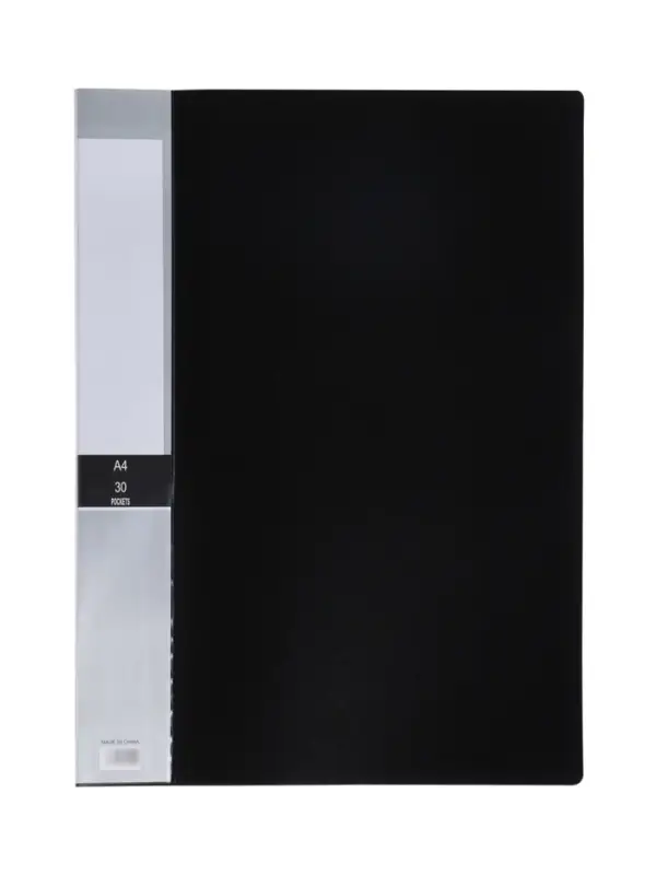 Папка А4, 30 прозрачных файлов, 400 мкм, МИКС