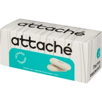 Ластик овальный Attache, 57x25x11, термопласт.каучук, белый