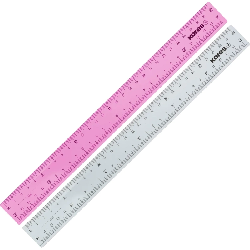 Линейка 30см Kores пластиковая 42130