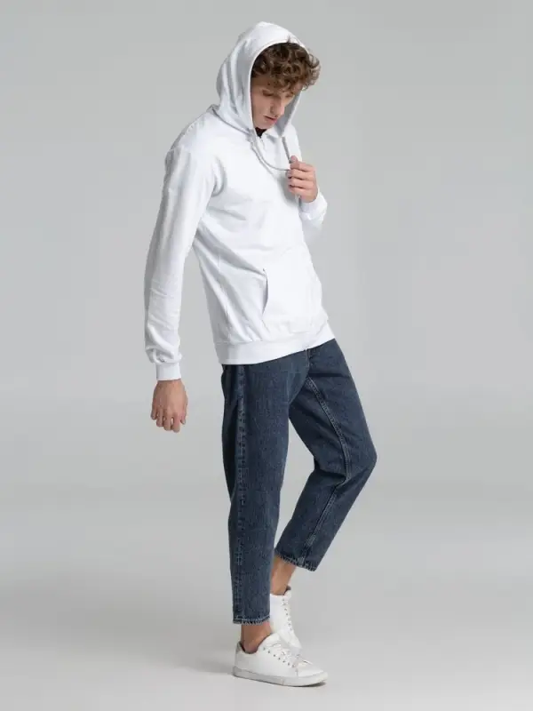 Толстовка на молнии с капюшоном Unit Siverga белая, размер XS Толстовка на молнии с капюшоном Unit Siverga белая, размер XS