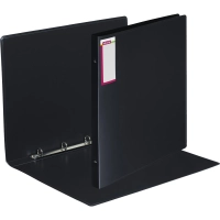 Папка на 4-х кольцах пласт. 25мм вертик. А3 ATTACHE, черный