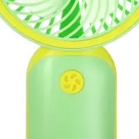Вентилятор ручной YM88151, мини, осевой, 250 мАч, 1 режим, кабель для зарядки, зелёный