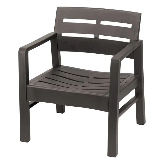 Кресло садовое &laquo;Рейки&raquo;, пластик, 58&times;62.5&times;75 см, мокко