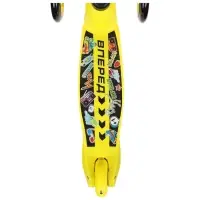 Самокат-снегокат 2 в 1 GRAFFITI &laquo;Вперёд&raquo;, жёлтый