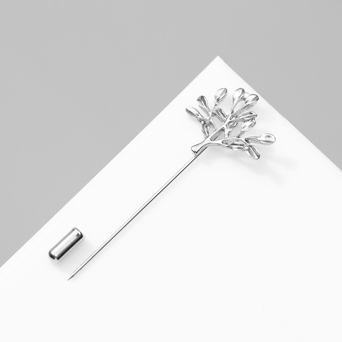 Булавка «Деревце», 7 см, цвет серебро Булавка «Деревце», 7 см, цвет серебро