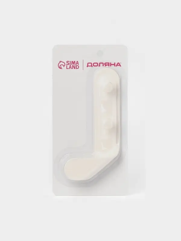 Крючок самоклеящийся Доляна Blisst, 18&times;3.5&times;9 см