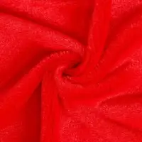 Ткань для рукоделия, мех, красная, лоскут 50&times;50 см