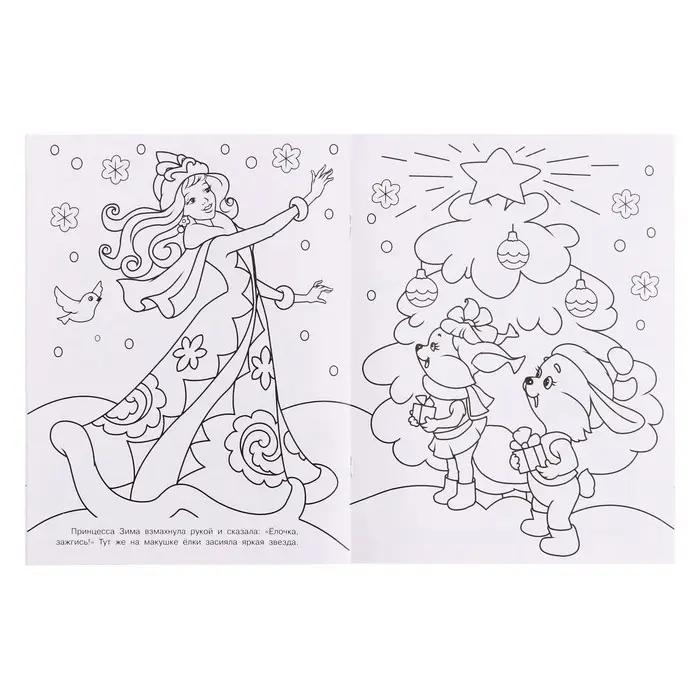 Раскраска «Принцесса Зима», 16 стр.