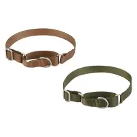 Ошейник для животных тм VETTA, нейлон, хаки/беж, обхват шеи 30-45см