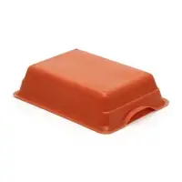 Туалет для кошек, 36&times;25&times;9 см, глубокий, с сеткой, пластик, коричневый