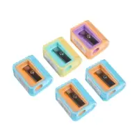 Набор точилок &laquo;Пастель&raquo;, 5 штук, ребристая, МИКС