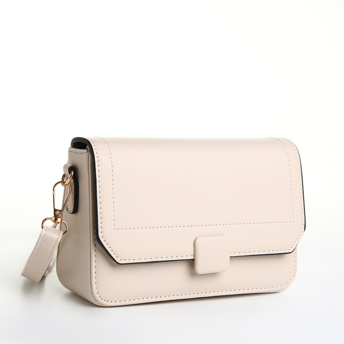 Сумка женская мессенджер на магните, цвет молочный Сумка женская мессенджер на магните, цвет молочный
