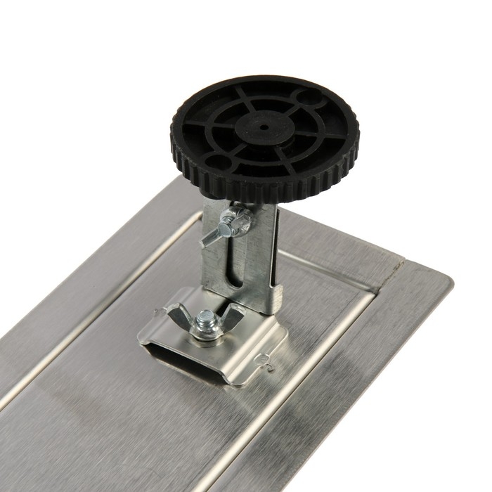 Трап ZEIN engr, c флaнцeм свободного вращ 360°, 7*60 см, d=40/50 мм, нерж сталь, сатин