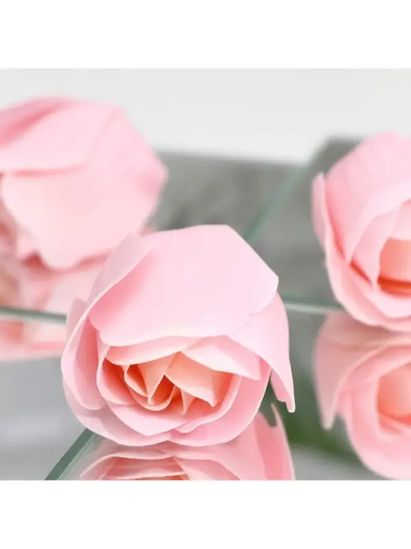 Мыльные розочки, розовые, набор 3 шт., в коробке