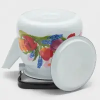 Чайник &laquo;Тюльпан Май&raquo;, 3.5 л, эмалированная сталь, белый