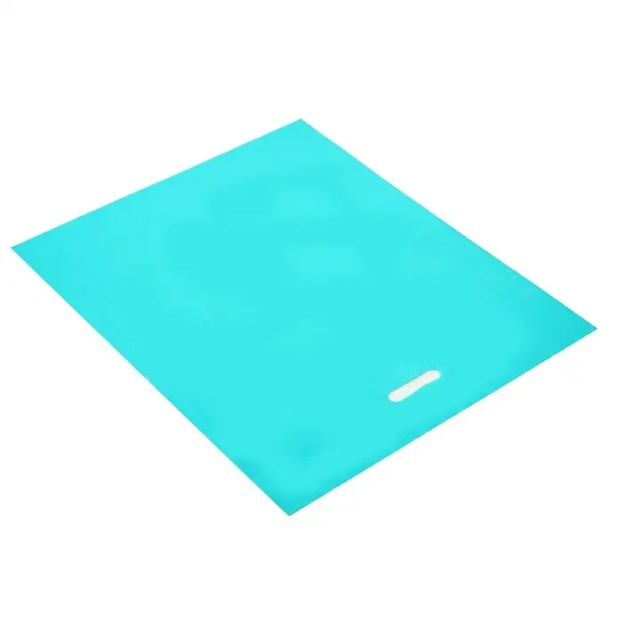 Пакет полиэтиленовый с вырубной ручкой, Бирюзовый 50&times;60 См, 70 мкм
