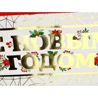 Набор пакетов под бутылку &laquo;С Новым годом&raquo;