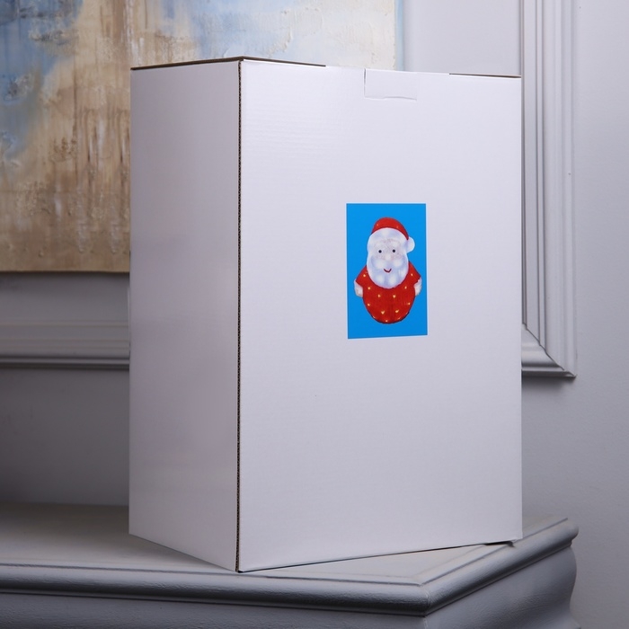 Фигура акрил.  Фигура акрил. "Дед Мороз" 40x60x47 см, 35 LED, 220V, свечение белое