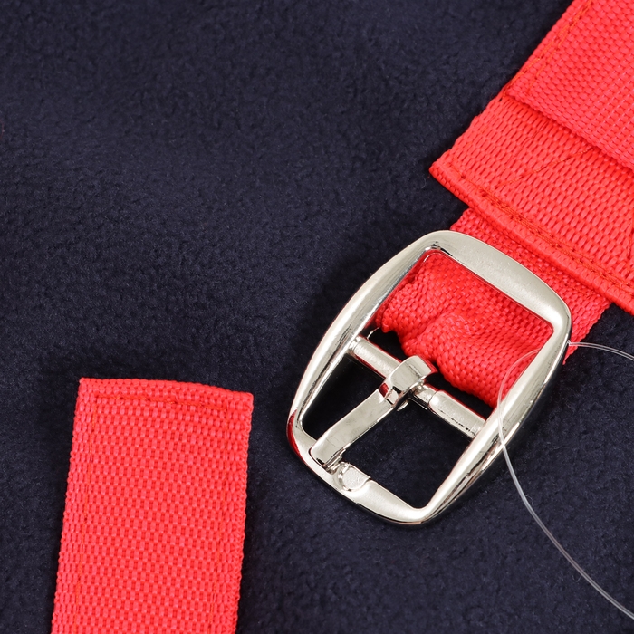 Попона флисовая 280 гр/м2, с подпузными ремнями, темно-синий, 155 см Попона флисовая 280 гр/м2, с подпузными ремнями, темно-синий, 155 см