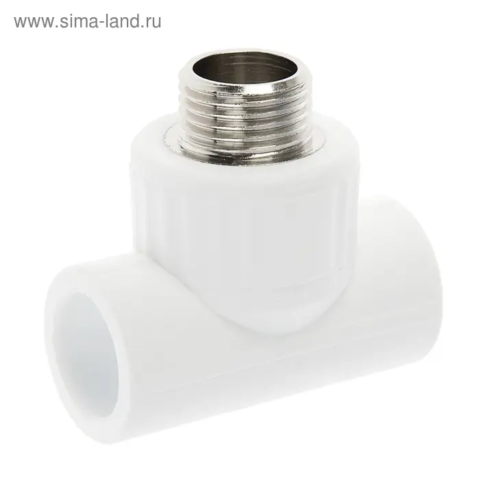 Тройник комбинированный VALFEX, полипропиленовый, d=20 мм х 1/2" х 20 мм, наружная резьба