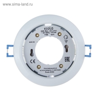 Светильник встраиваемый Ecola, GX53, H4, 38x106 мм, без рефлектора, белый