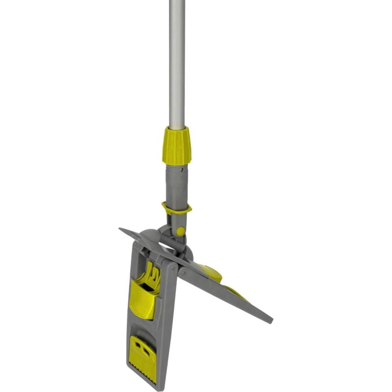 Держатель МОПа универс/зажимы, пластик LuscanProf  50х11см, серый/желтый