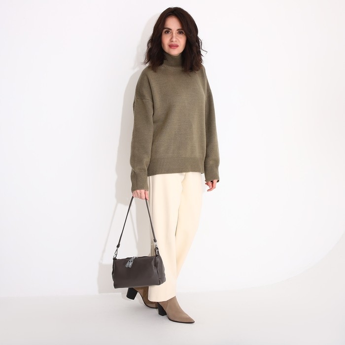 Сумка кросс-боди на молнии, цвет тёмно-серый Сумка кросс-боди на молнии, цвет тёмно-серый